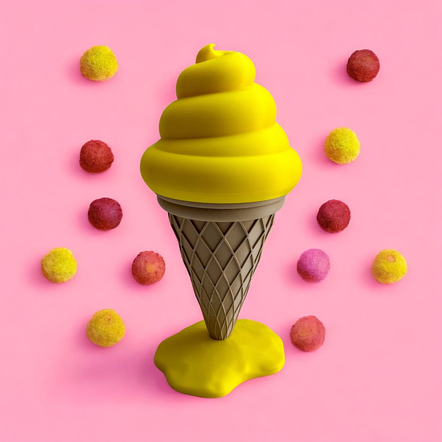 Yellow Icecream Decor