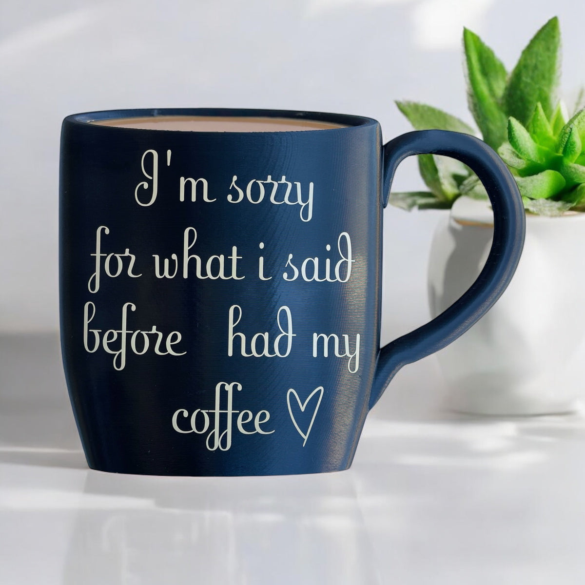 Black Coffee Mug Decor