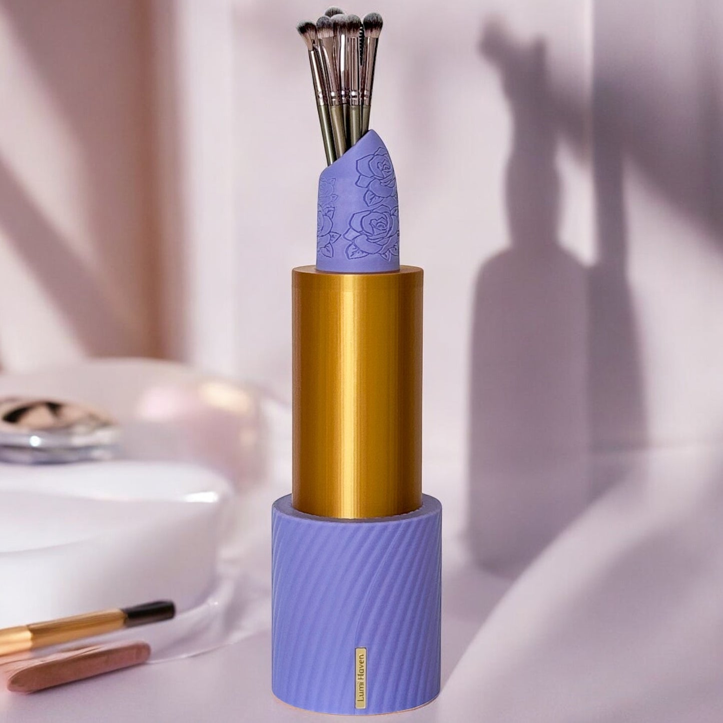 Purple Lipstick Decor