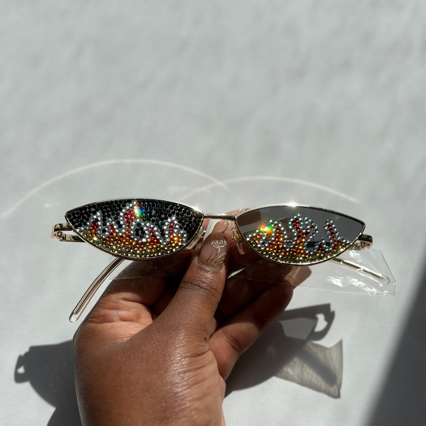 Hand-Designed Fire Fashion Glasses | LuxPoshDesigns by Lumi Haven