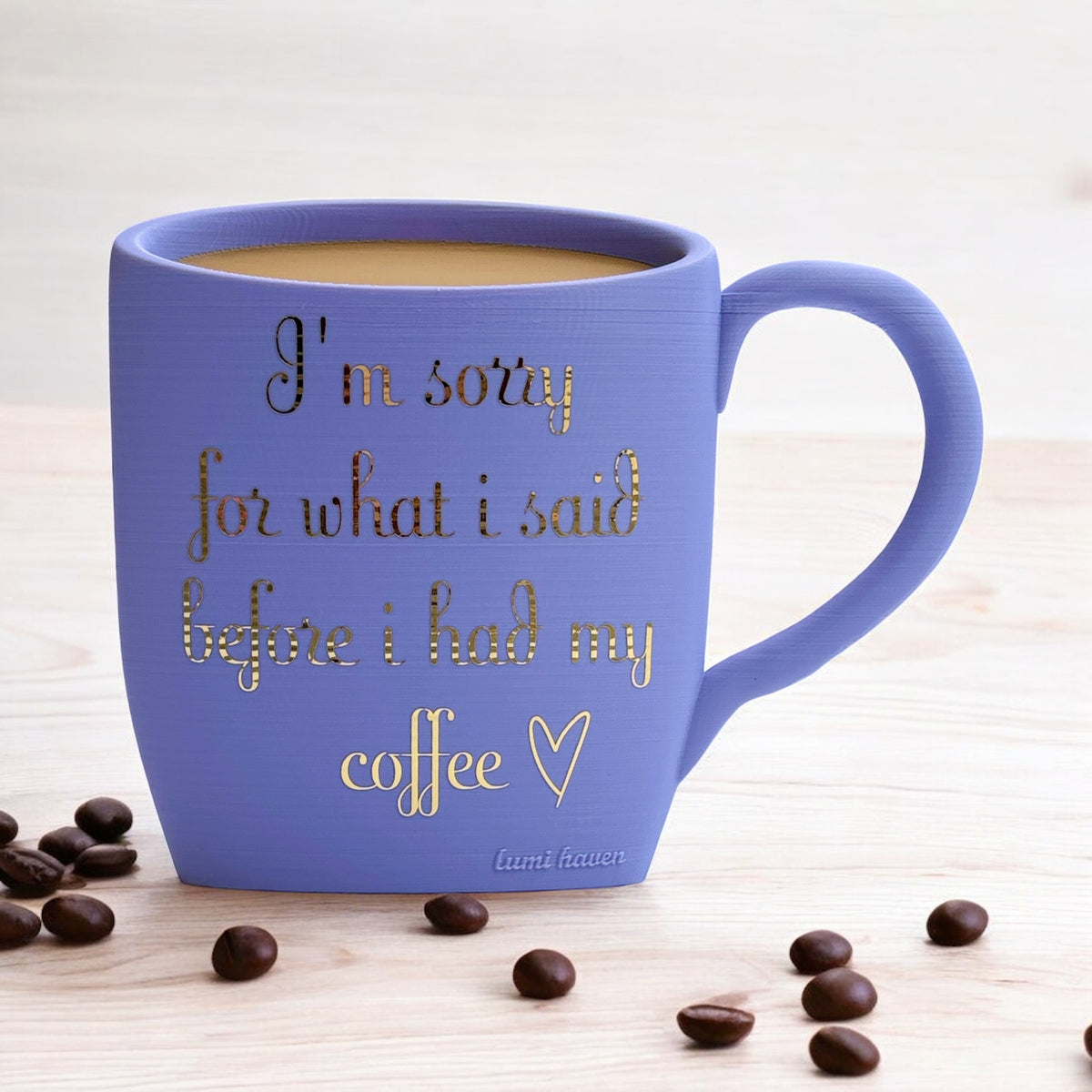 Purple Coffee Mug Decor