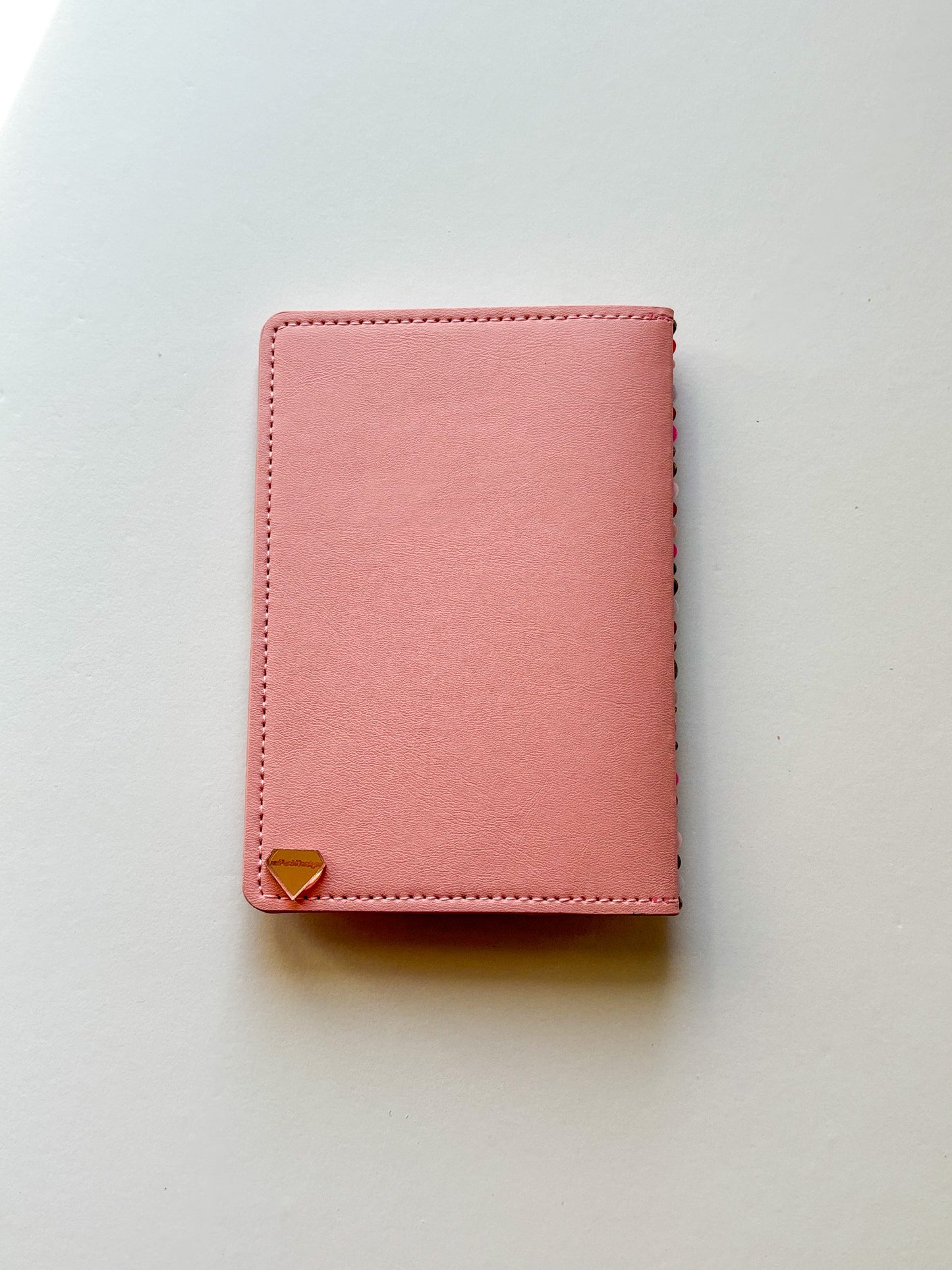Pink Bedazzled Hand-Designed passport cover| LuxPoshDesigns by Lumi Haven