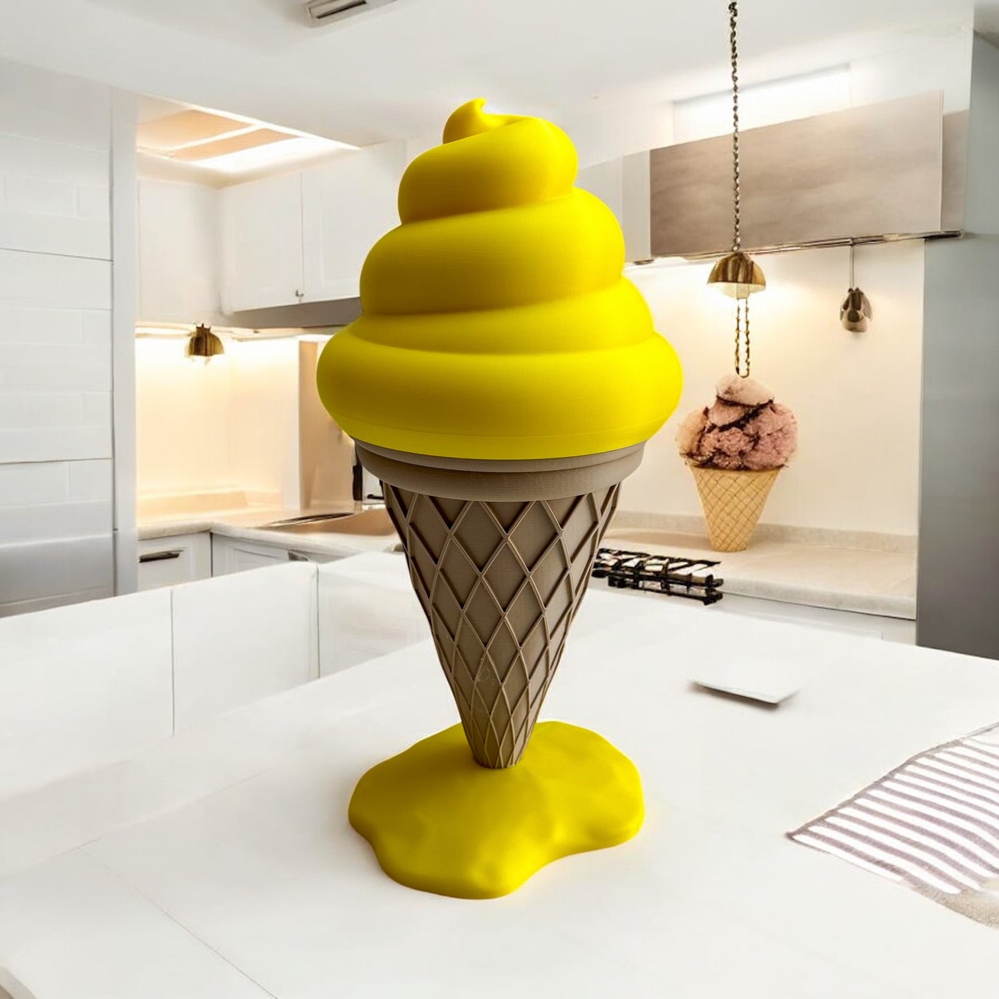 Yellow Icecream Decor