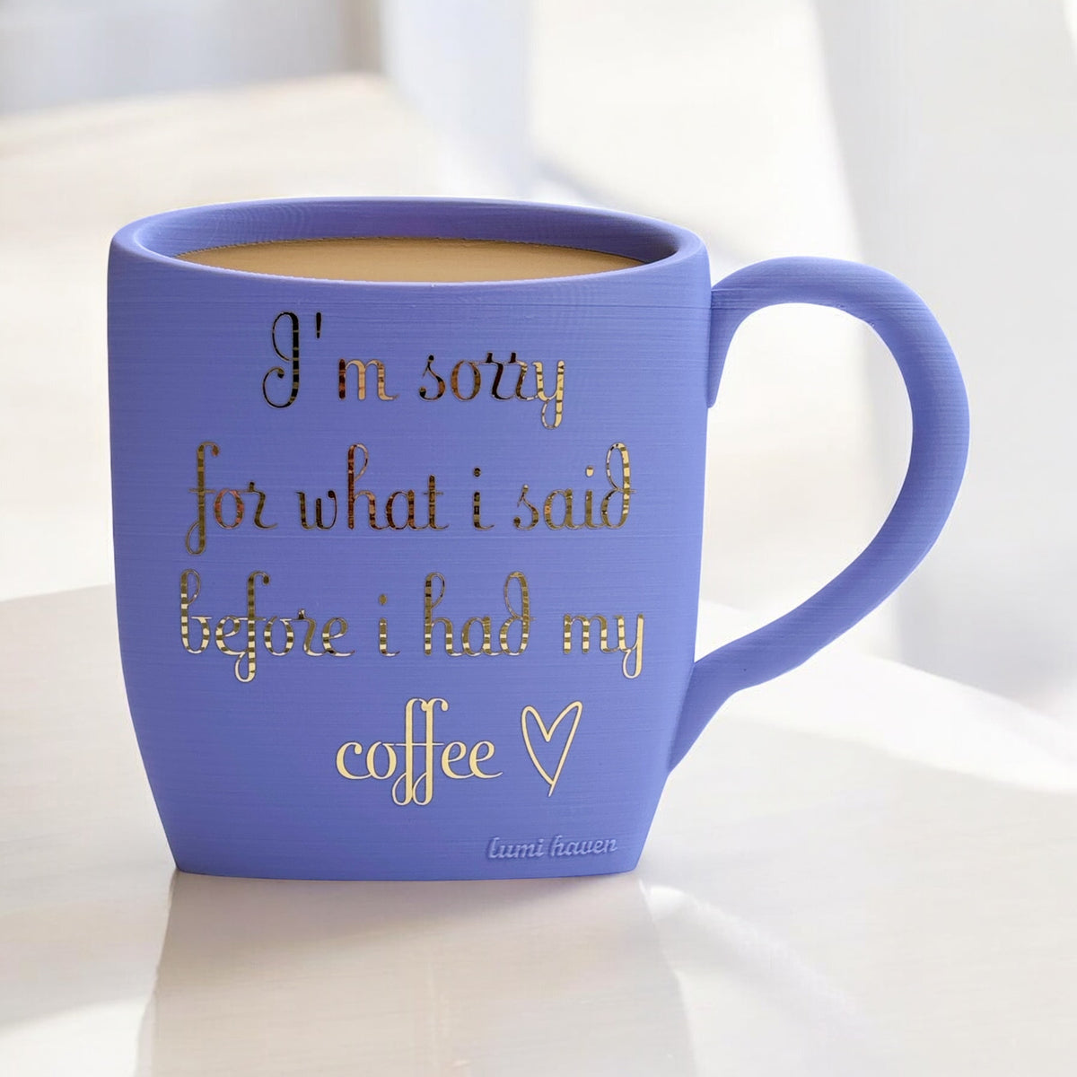 Purple Coffee Mug Decor