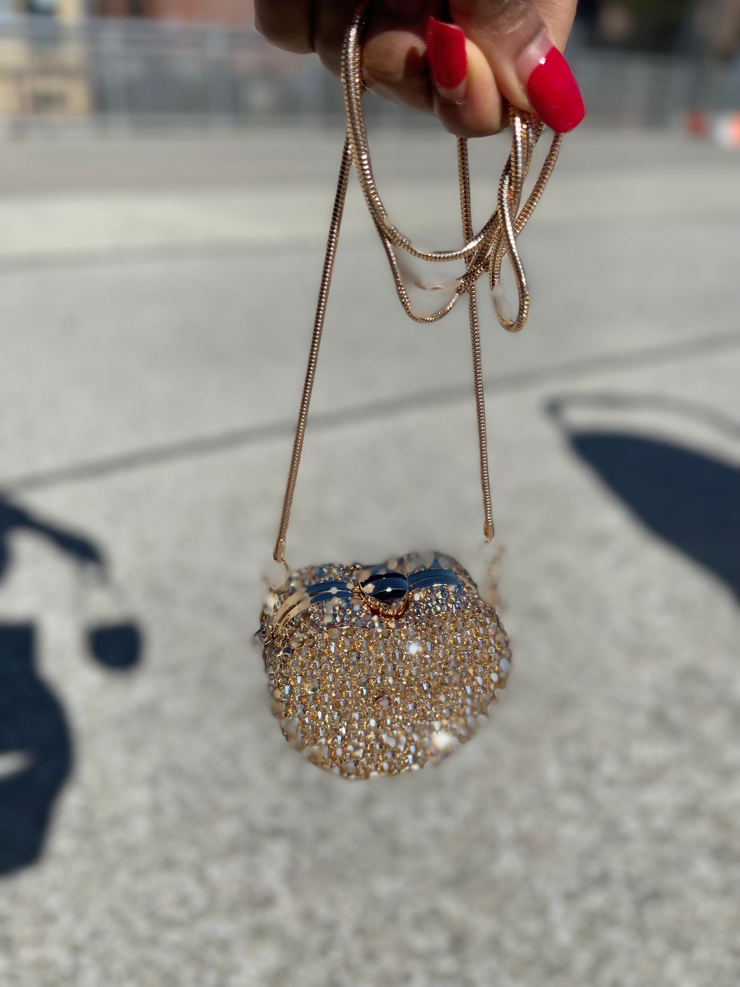 Hand-Designed Apple Bling Bag | LuxPoshDesigns by Lumi Haven