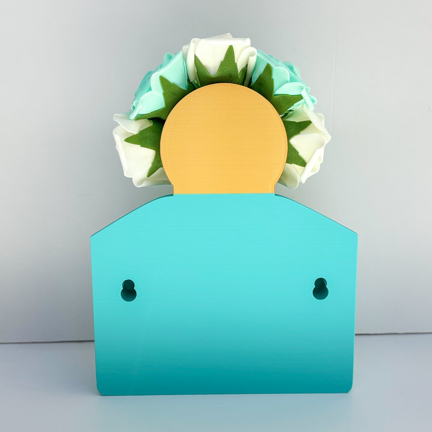 Teal Floral Perfume bottle