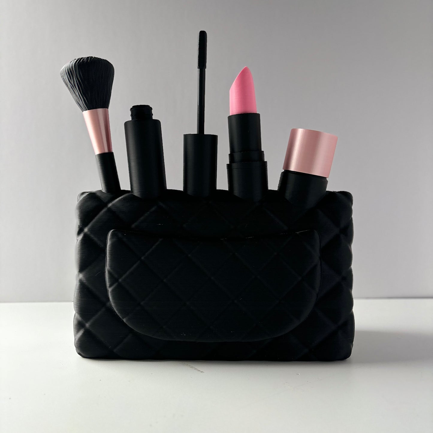 Black Full Makeup Bag Decor