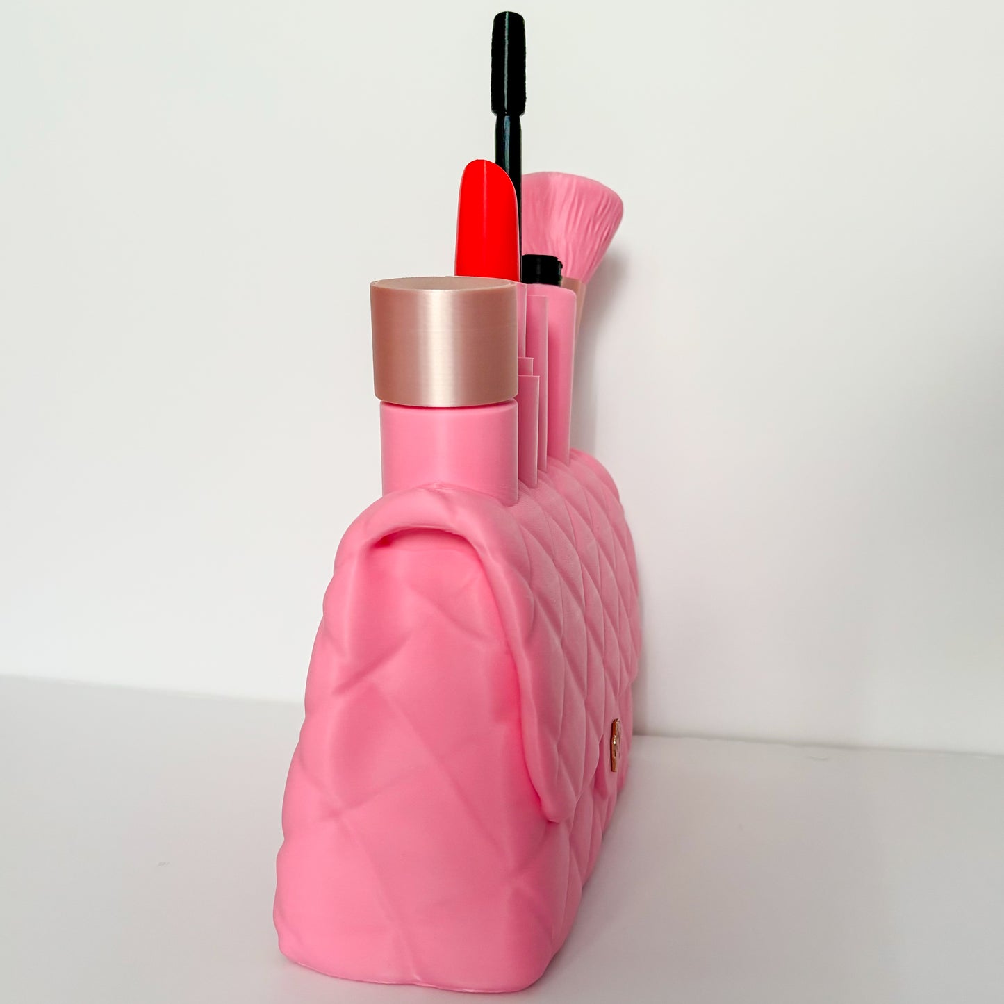 Pink Full Makeup Purse Decor