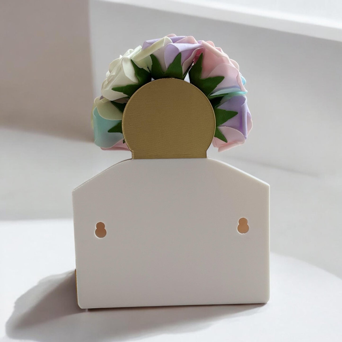 White Floral Perfume Decor
